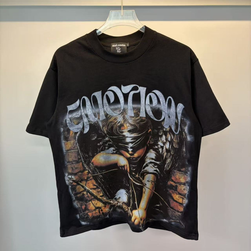Mixed Emotions Child Metallic Wordmark Graphic T-Shirt — hero