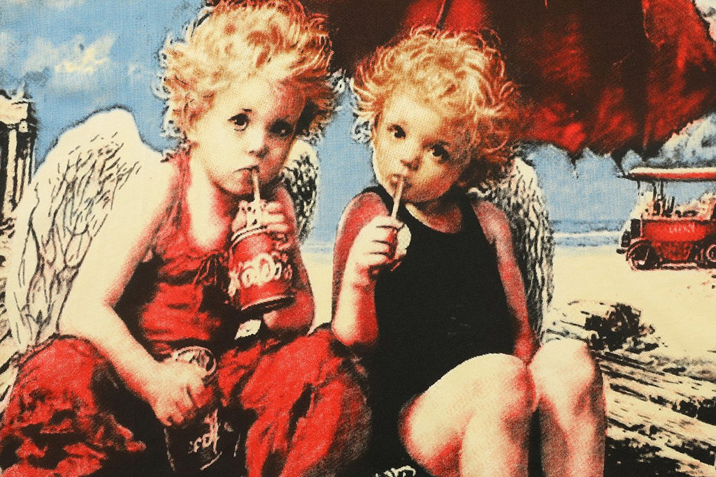 MIXED EMOTION Cherub Graphic T-Shirt — detail