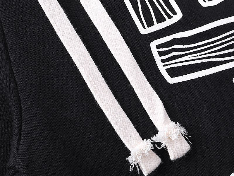MIXED EMOTION Diamond Graphic Pants — detail