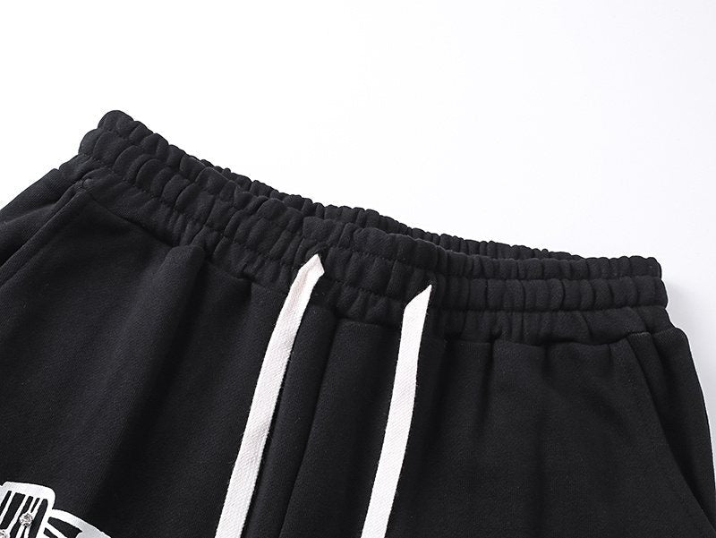 MIXED EMOTION Diamond Graphic Pants — detail