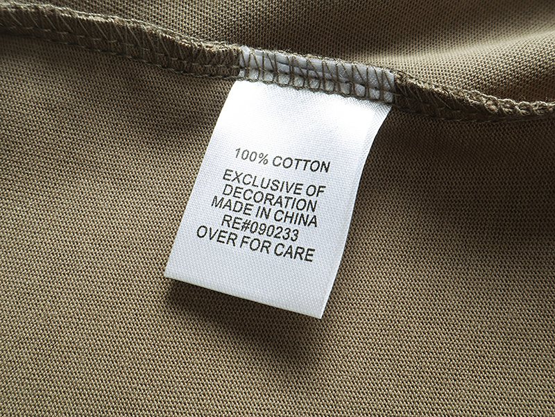 MIXED EMOTION Olive Khaki Front-and-Back Graphic T-Shirt — detail
