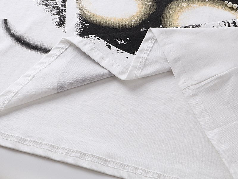 Mixed Emotion Portrait Graphic T-Shirt — detail