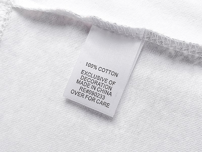 MIXED EMOTION White Graphic Short-Sleeve T-Shirt — neck_label