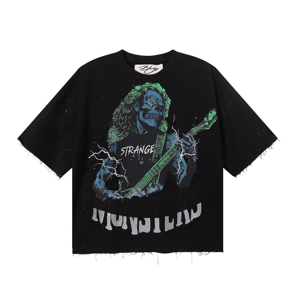 BKYS Revival No Discipline Rhinestone Graphic T-Shirt — hero