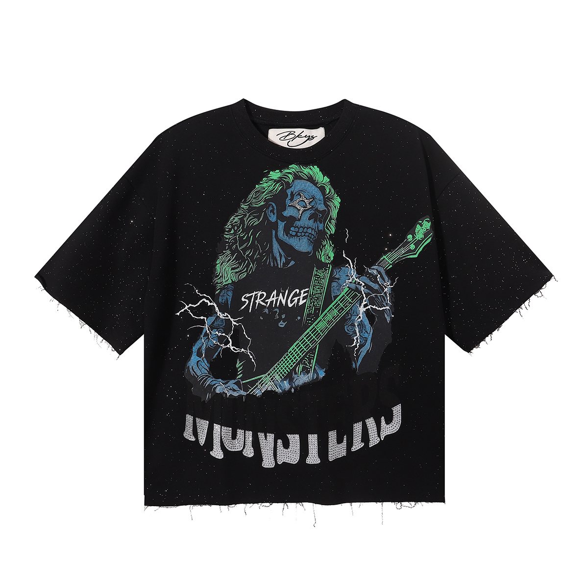 BKYS Revival No Discipline Rhinestone Graphic T-Shirt — hero