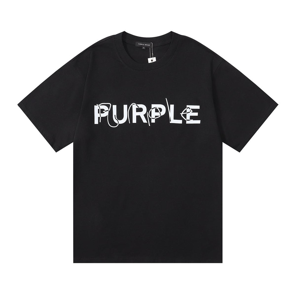 Purple Brand Wordmark Graphic Short-Sleeve T-Shirt — hero