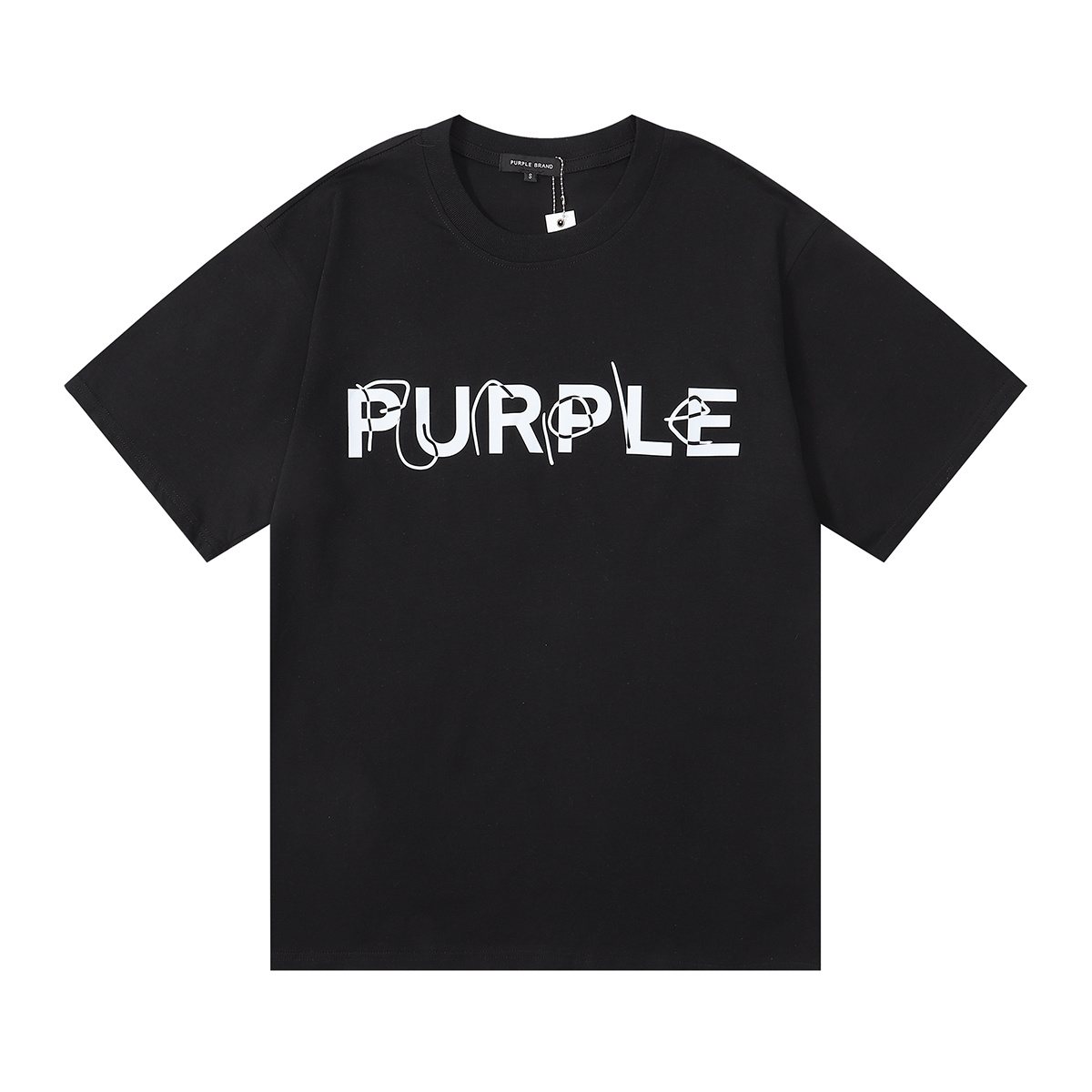 Purple Brand Wordmark Graphic Short-Sleeve T-Shirt — hero