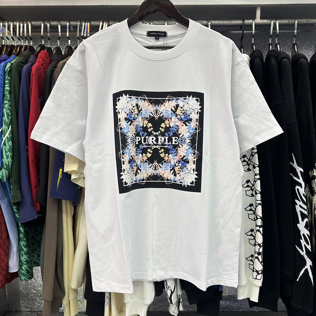 Purple Brand Green Vine Graphic T-Shirt — context