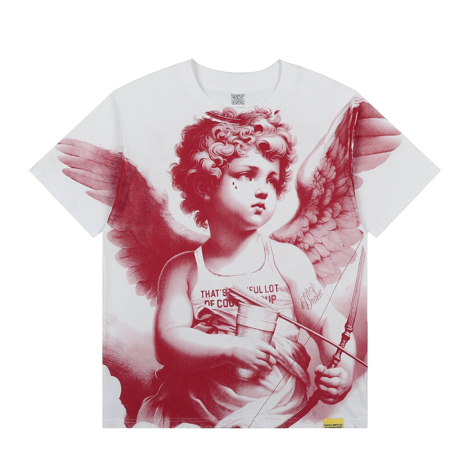 THAT'S A AWFUL LOT OF COUGH SYRUP Cherub Graphic T-Shirt — front