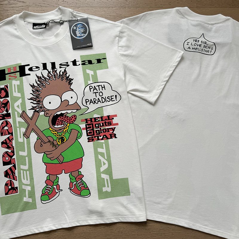 Hellstar Cartoon Graphic T-Shirt — comparison