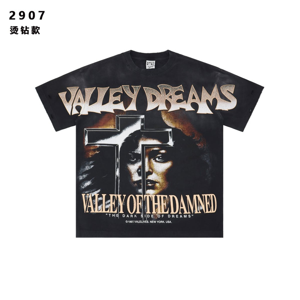 VALE USA Valley of the Damned Dragon Graphic T-Shirt — hero