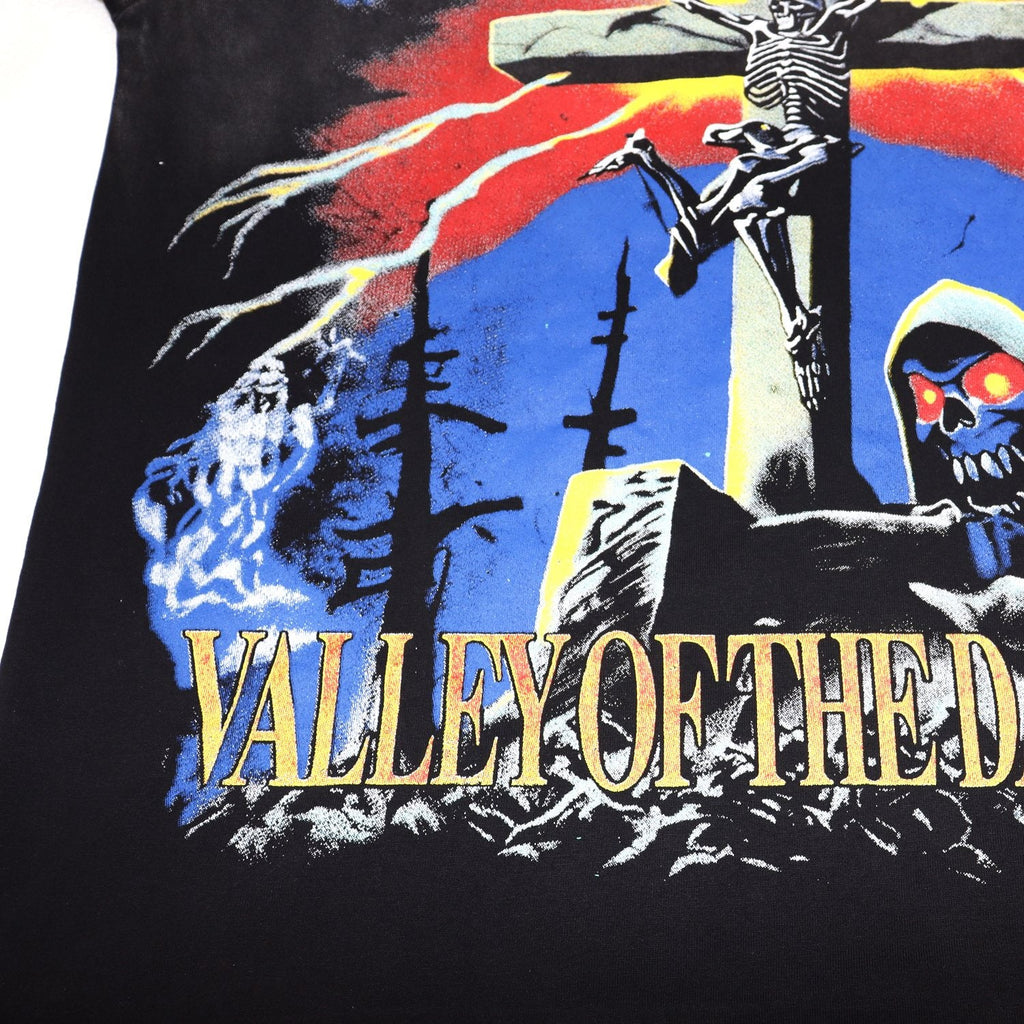 VALE USA Ride the Dragon Skeleton Graphic T-Shirt — detail