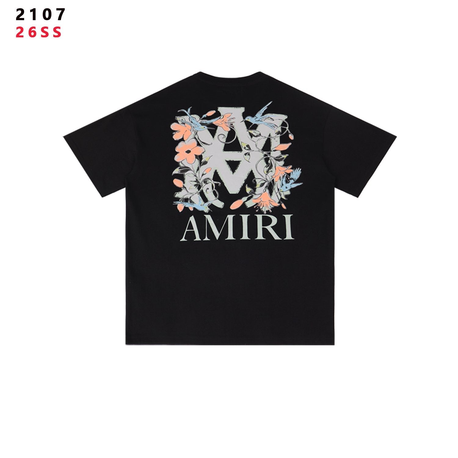 AMIRI Floral A Graphic Short-Sleeve T-Shirt — back