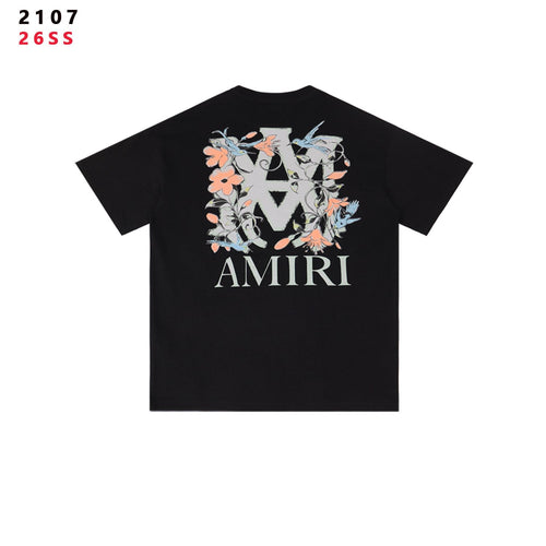 AMIRI Floral A Graphic Short-Sleeve T-Shirt — back