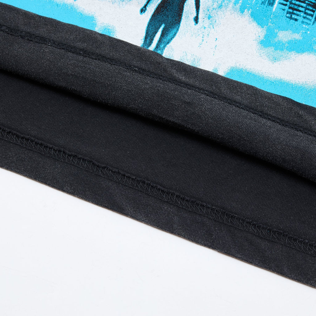MAJESTIK UFO City Graphic Short-Sleeve T-Shirt — detail