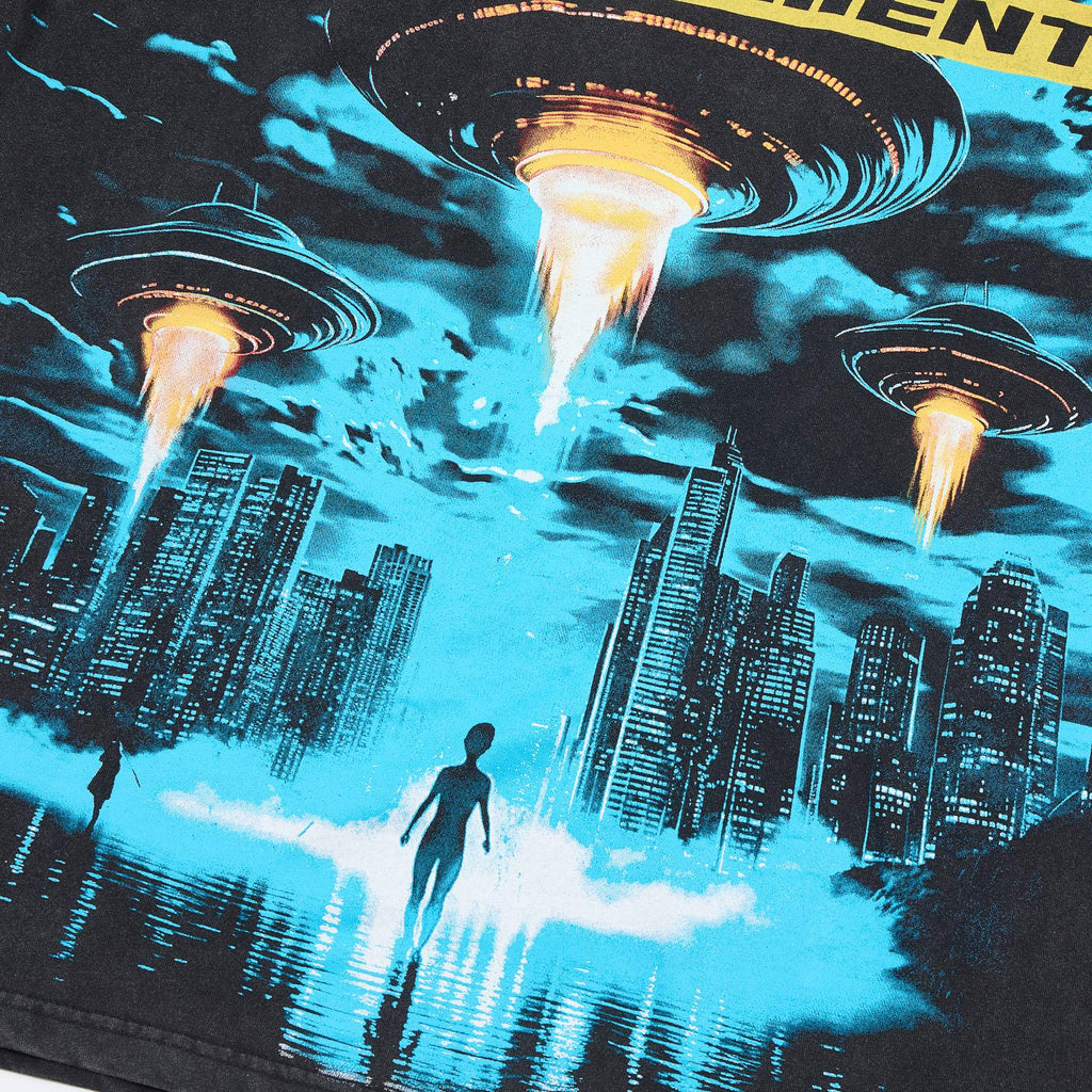 MAJESTIK UFO City Graphic Short-Sleeve T-Shirt — detail