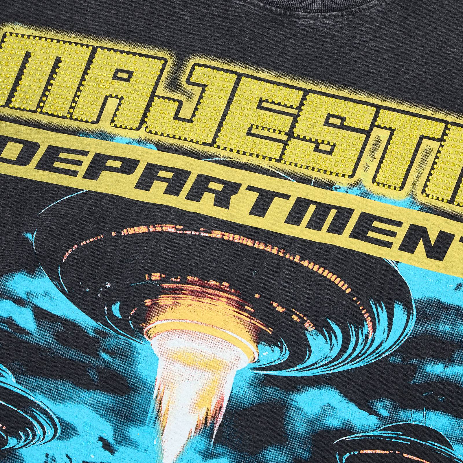 MAJESTIK UFO City Graphic Short-Sleeve T-Shirt — detail