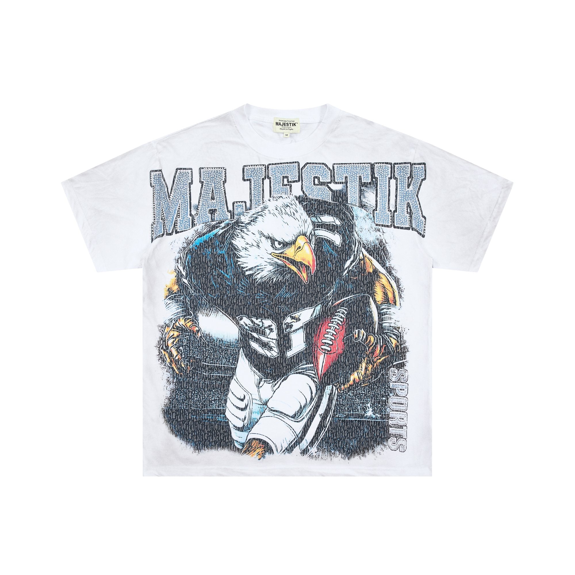 MAJESTIK Football Eagle Graphic T-Shirt — hero