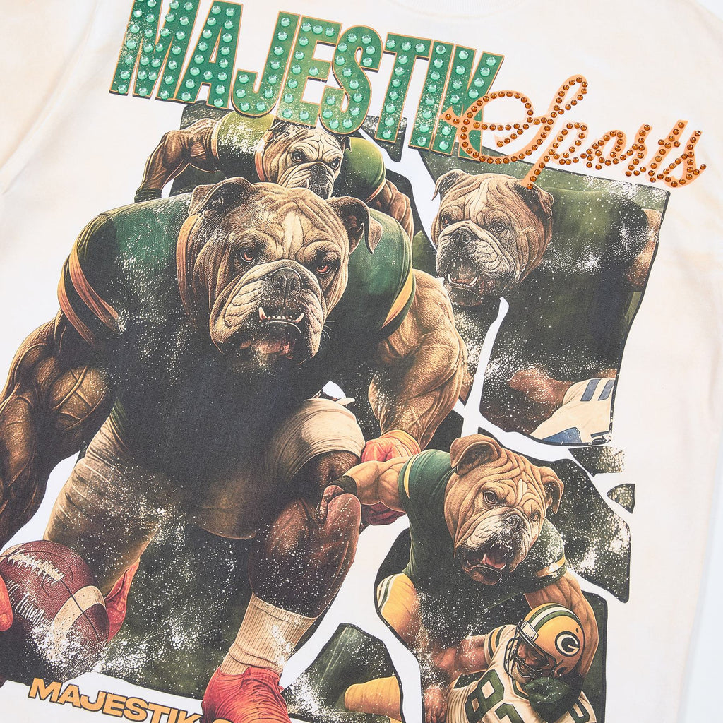 MAJESTIK Bulldog Graphic Short-Sleeve T-Shirt — detail