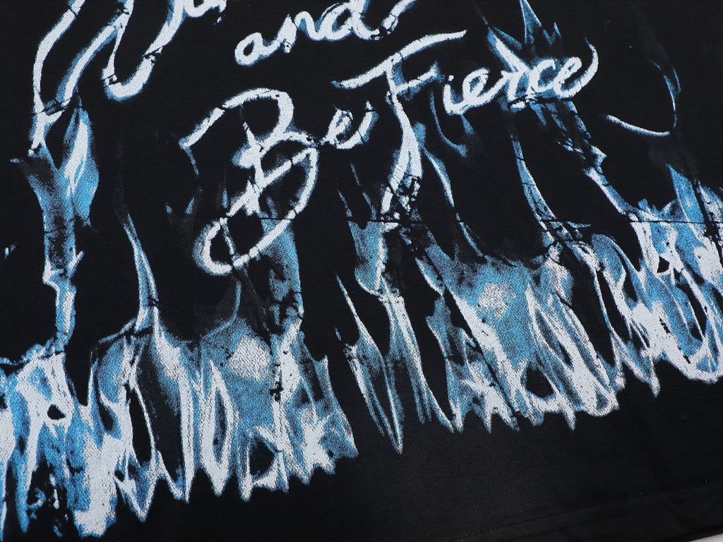 FIRST ROW Wake Up and Be Fierce Flame T-Shirt — detail