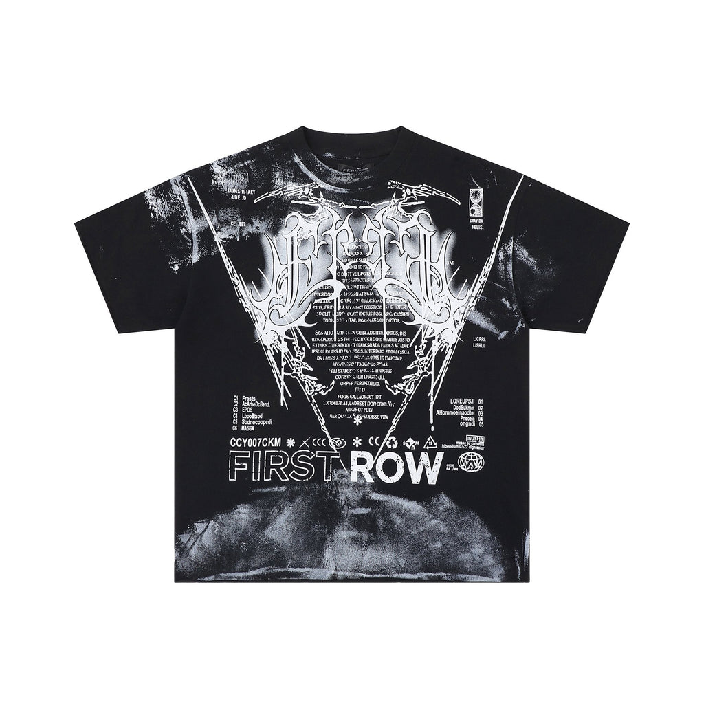 FIRST ROW Y2K Tribal Crop T-Shirt — hero
