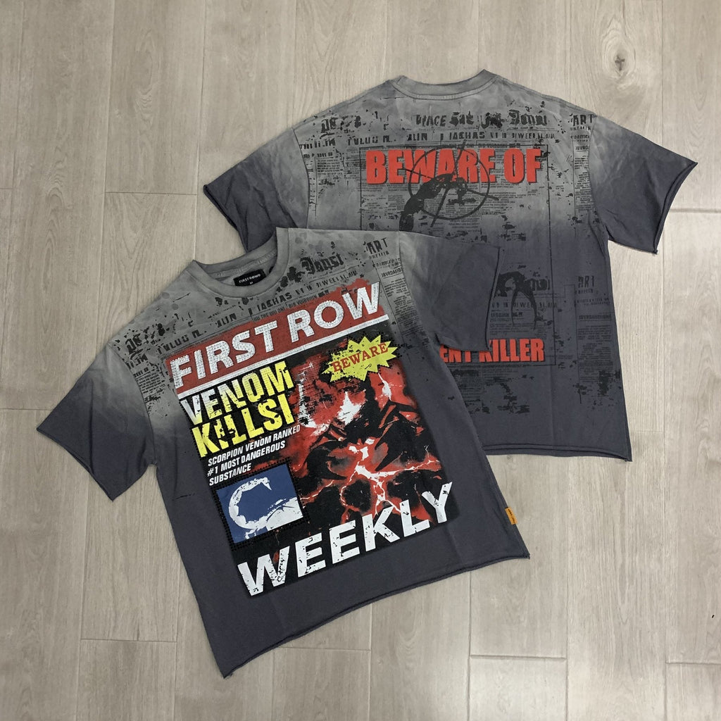 FIRST ROW Breaking News Venom Kills Graphic T-Shirt — context