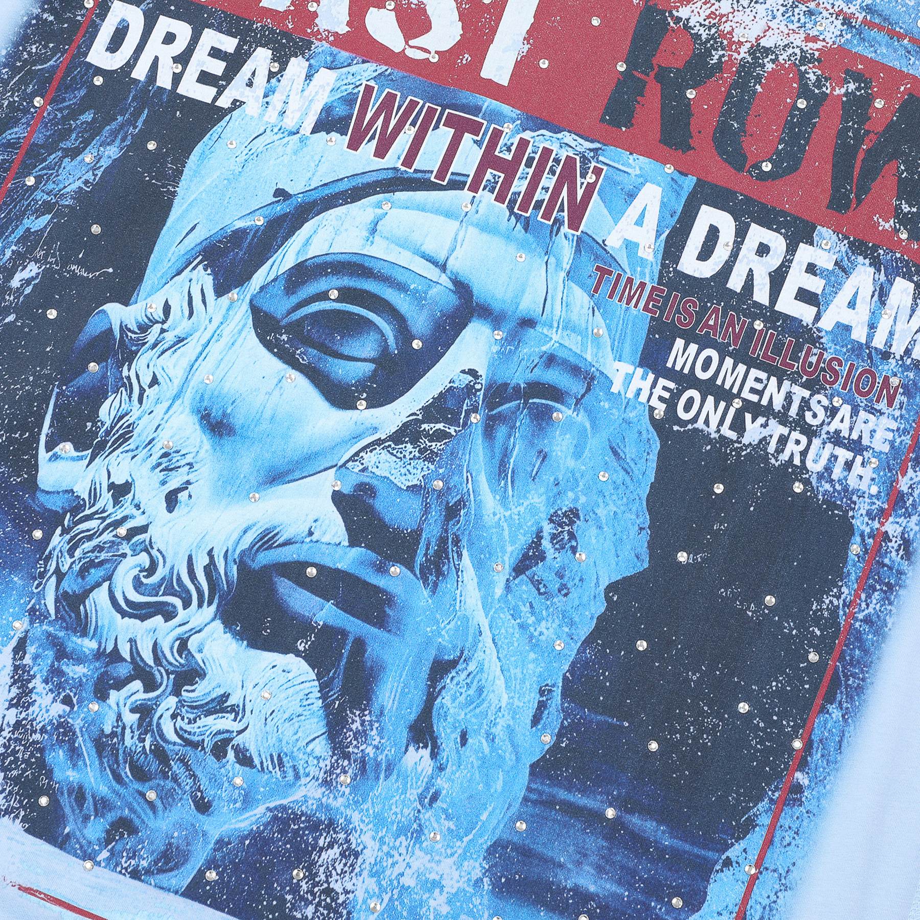 FIRST ROW Lost Utopia Ruins Dream Cropped T-Shirt — detail