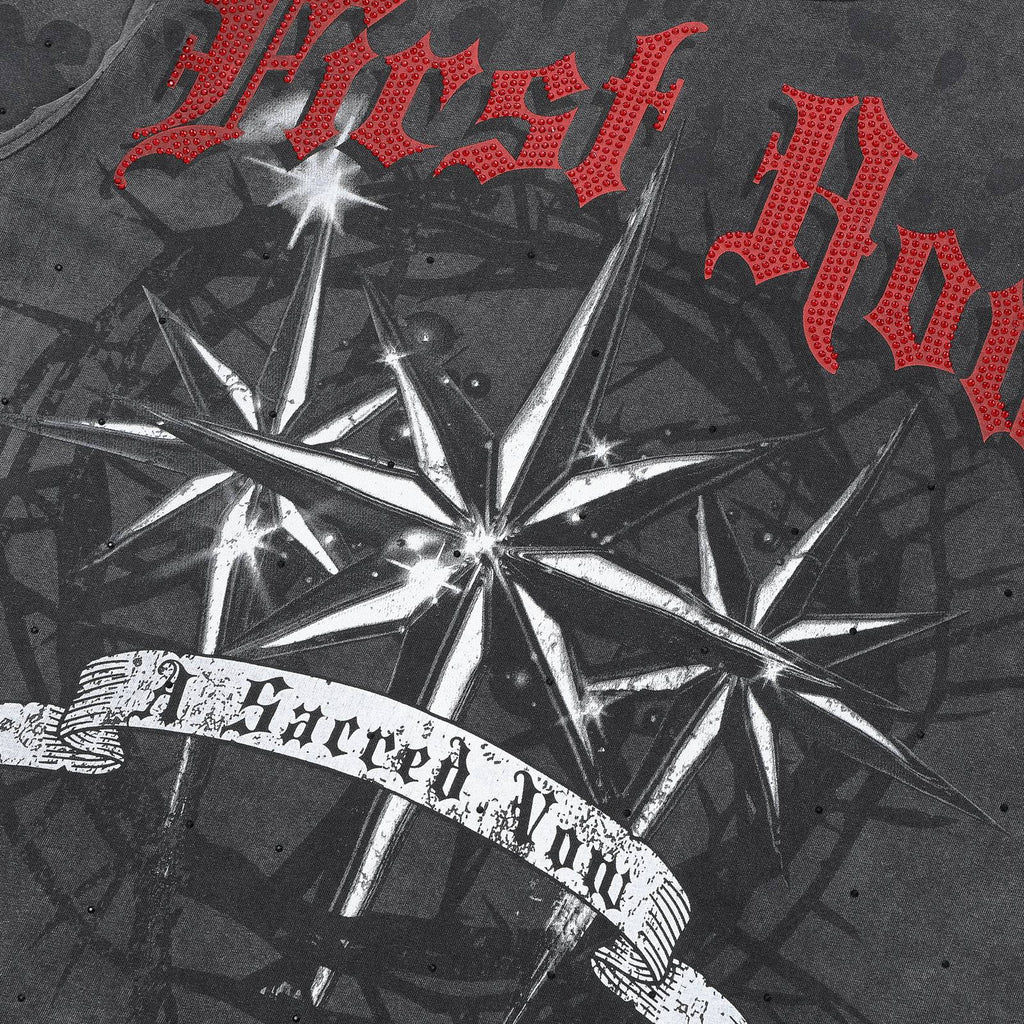 FIRST ROW A Sacred Vow Thornbush Stars Graphic T-Shirt — detail