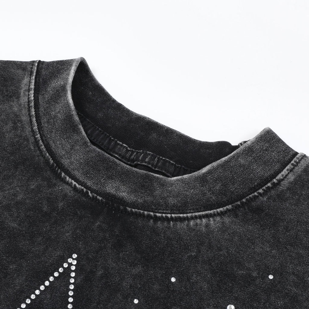 FIRST ROW Made in Heaven Angel Graphic Cropped T-Shirt — detail