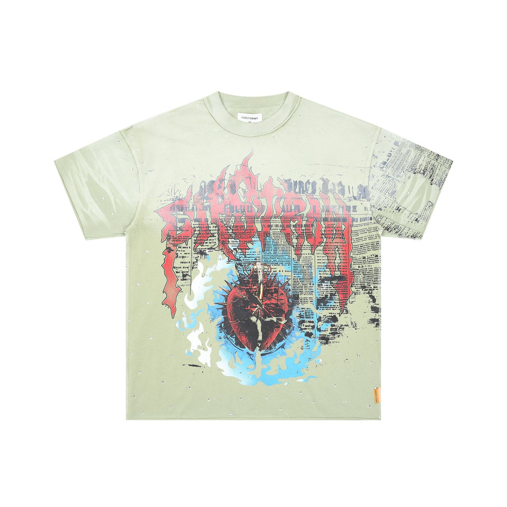 FIRST ROW Sacred Heart Cropped T-Shirt — hero