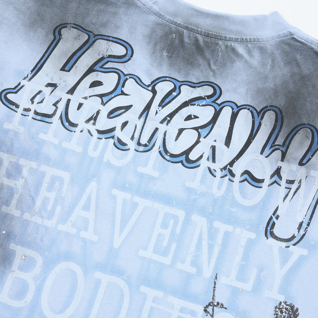 FIRST ROW Heavenly Bodies Rhinestone-Look Graphic T-Shirt — detail