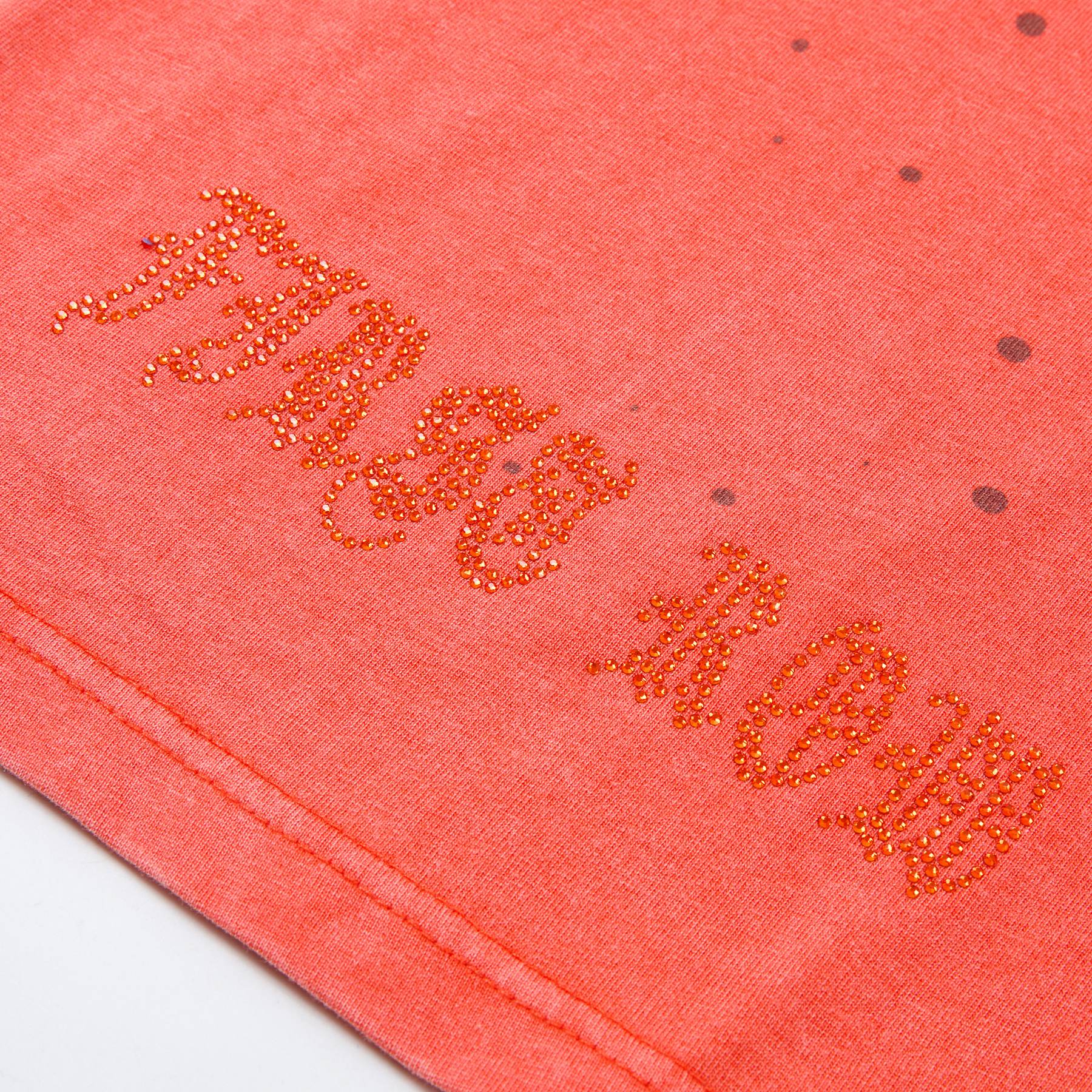 FIRST ROW Skull Rhinestone Graphic T-Shirt — detail