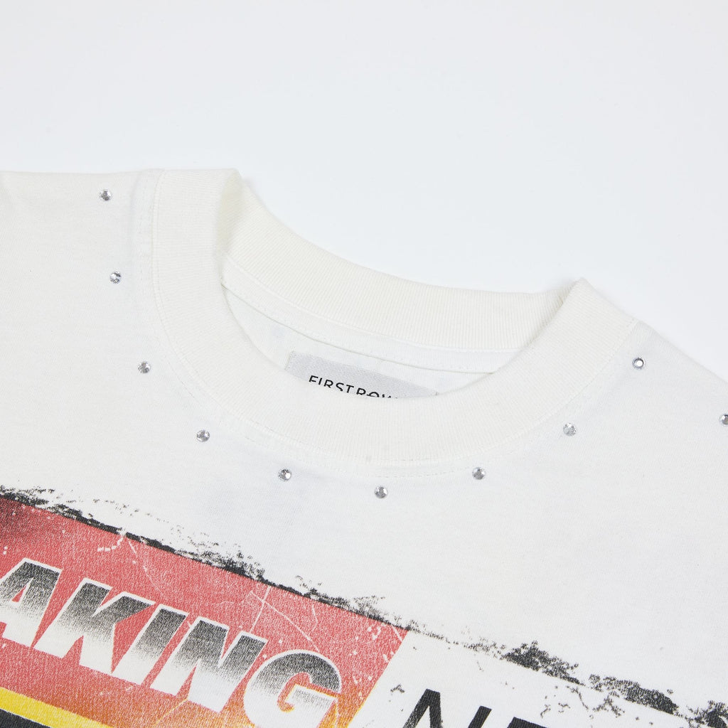 FIRST ROW Breaking News Salvation in the Skies Graphic T-Shirt — detail