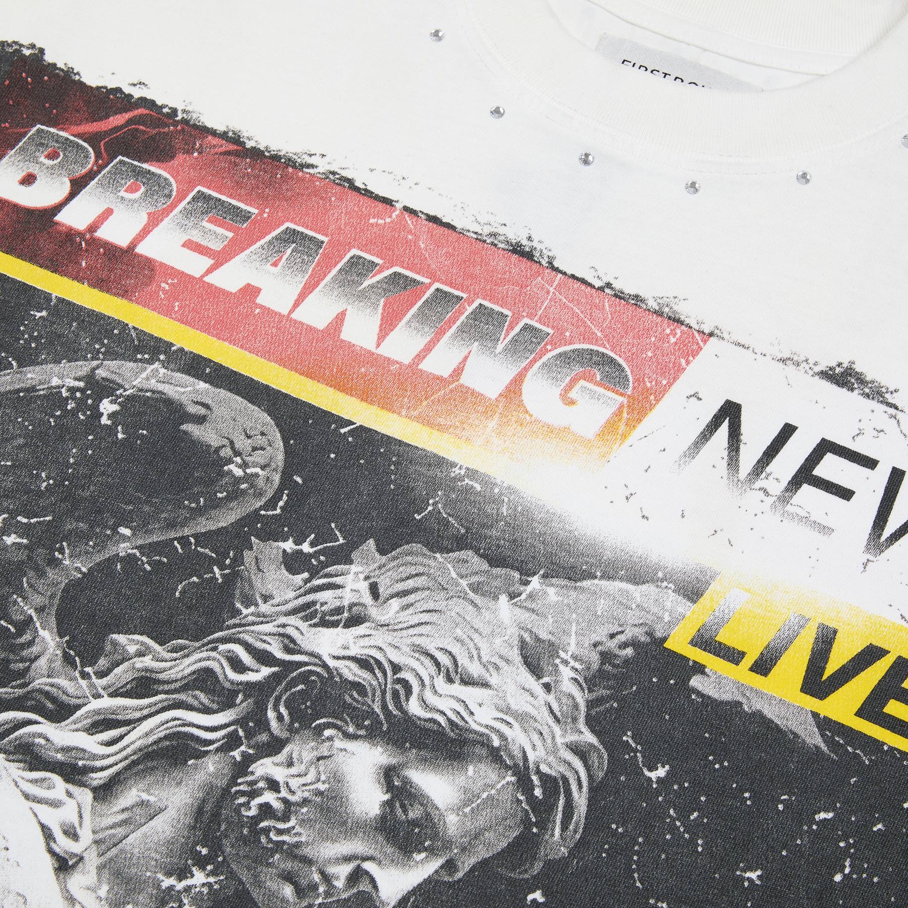 FIRST ROW Breaking News Salvation in the Skies Graphic T-Shirt — detail