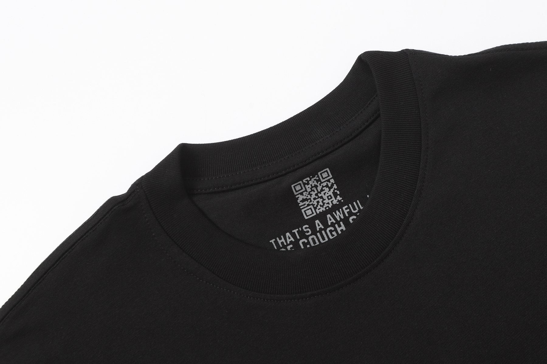 THAT'S A AWFUL LOT OF COUGH SYRUP Eiffel Tower Graphic T-Shirt — neck_label