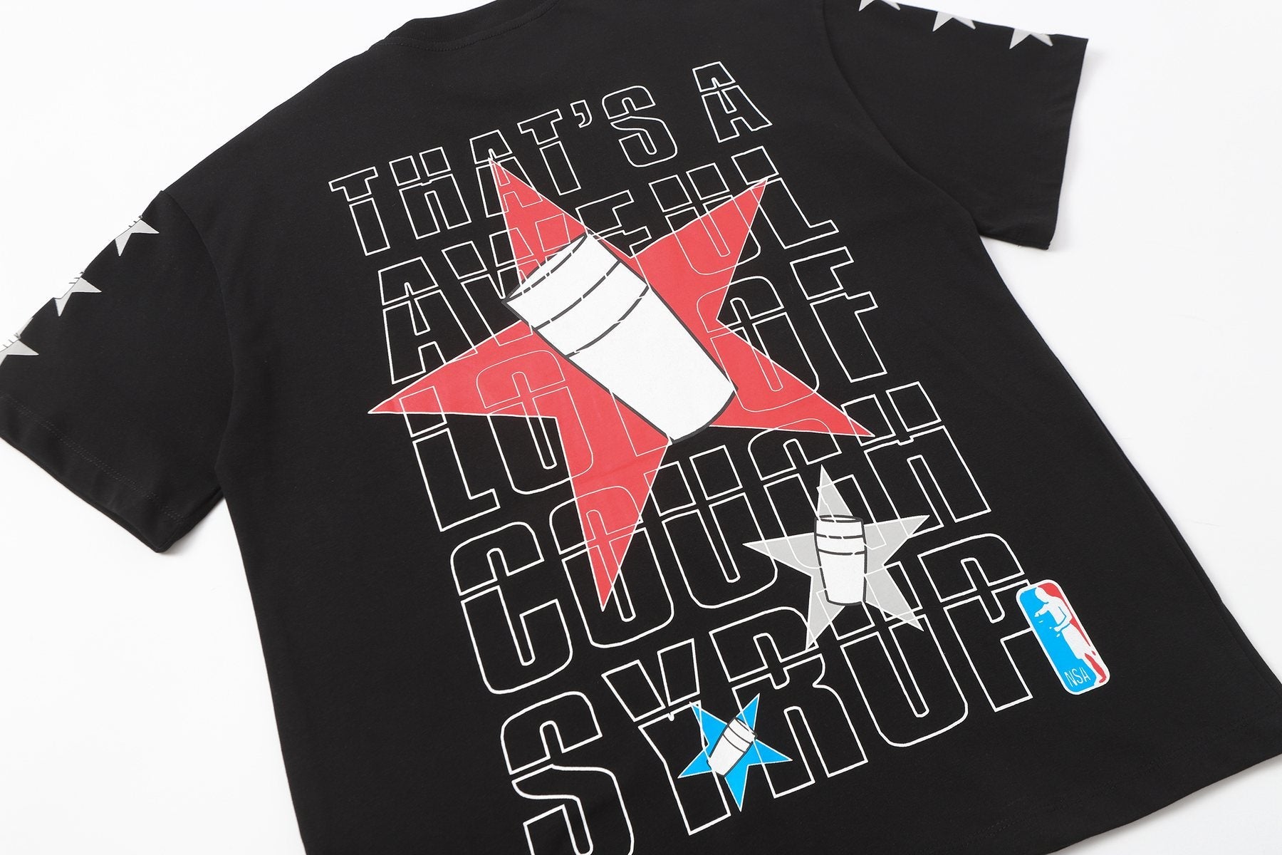 THAT'S A AWFUL LOT OF COUGH SYRUP Graphic Short-Sleeve T-Shirt — detail