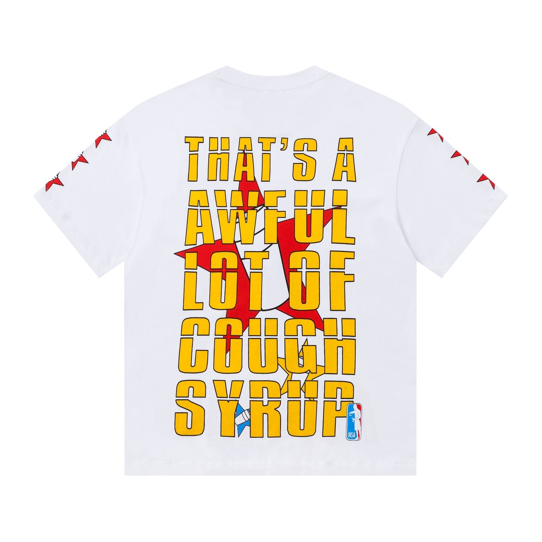 THAT'S A AWFUL LOT OF COUGH SYRUP Graphic Short-Sleeve T-Shirt — back