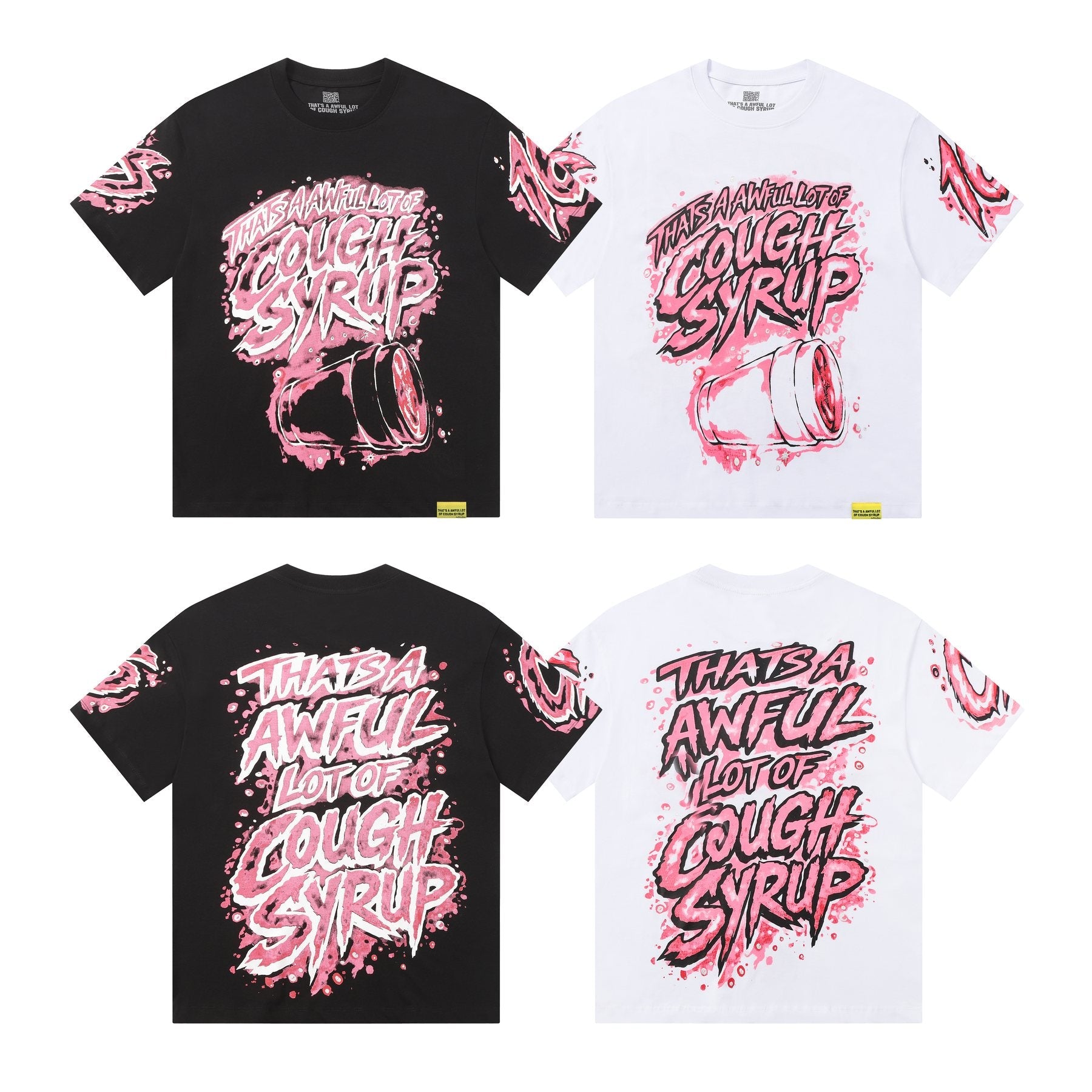 THAT'S A AWFUL LOT OF COUGH SYRUP Graffiti Graphic T-Shirt — comparison