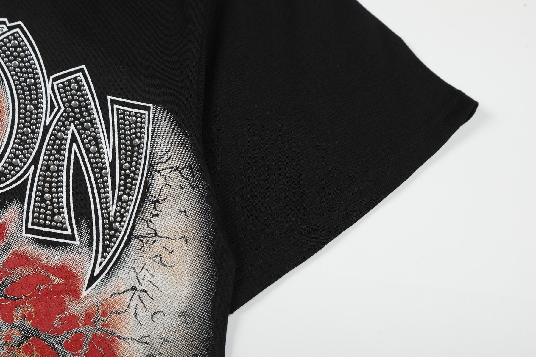 MIXED EMOTION Front-and-Back Graphic Short-Sleeve T-Shirt — detail