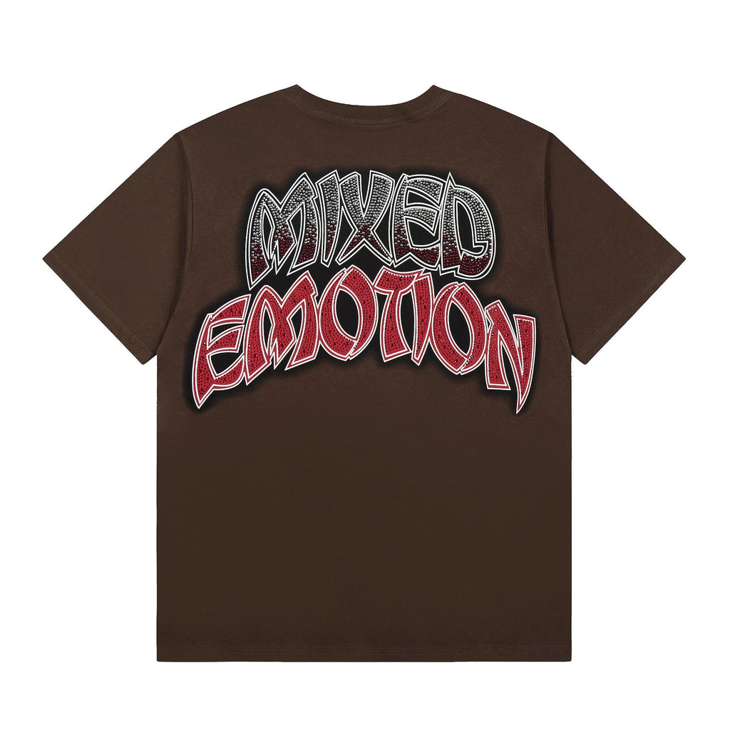 MIXED EMOTION Front-and-Back Graphic Short-Sleeve T-Shirt — back