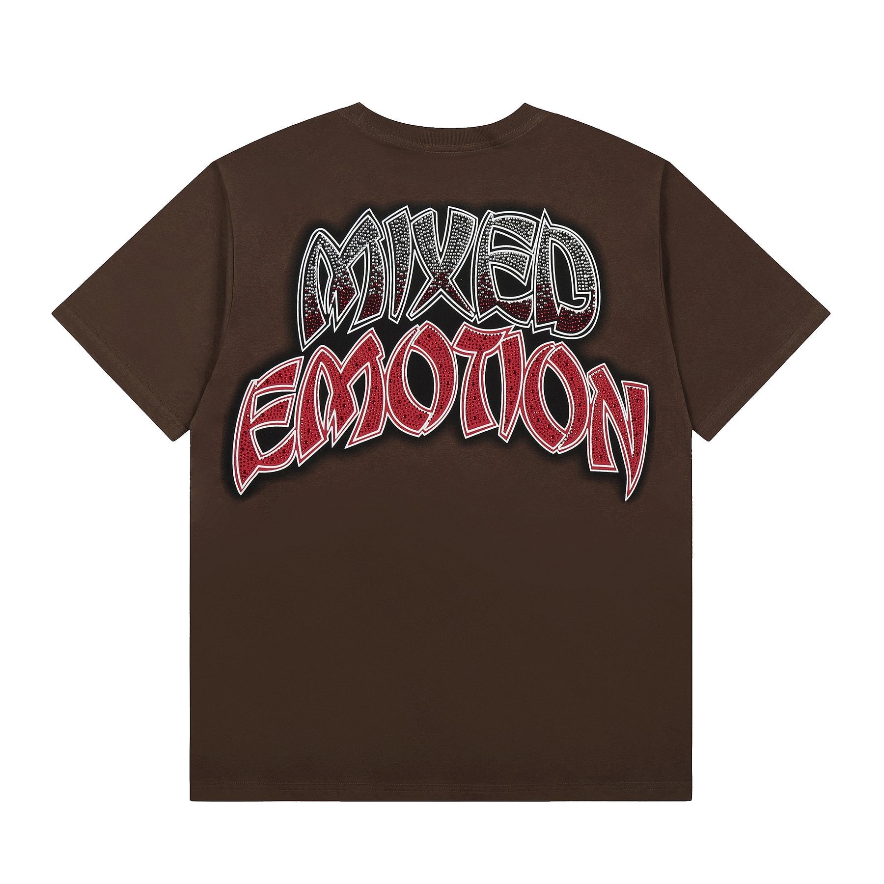 MIXED EMOTION Front-and-Back Graphic Short-Sleeve T-Shirt — back