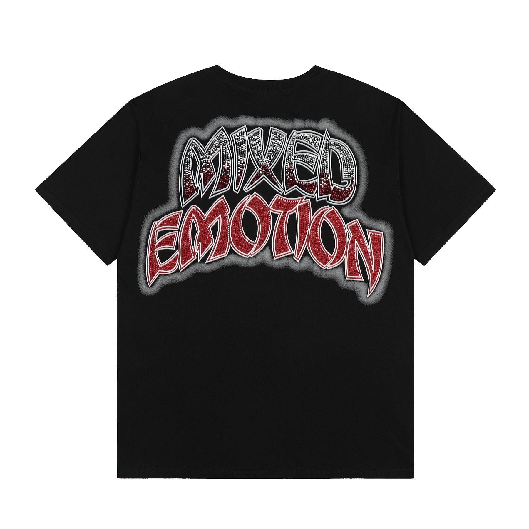 MIXED EMOTION Front-and-Back Graphic Short-Sleeve T-Shirt — back