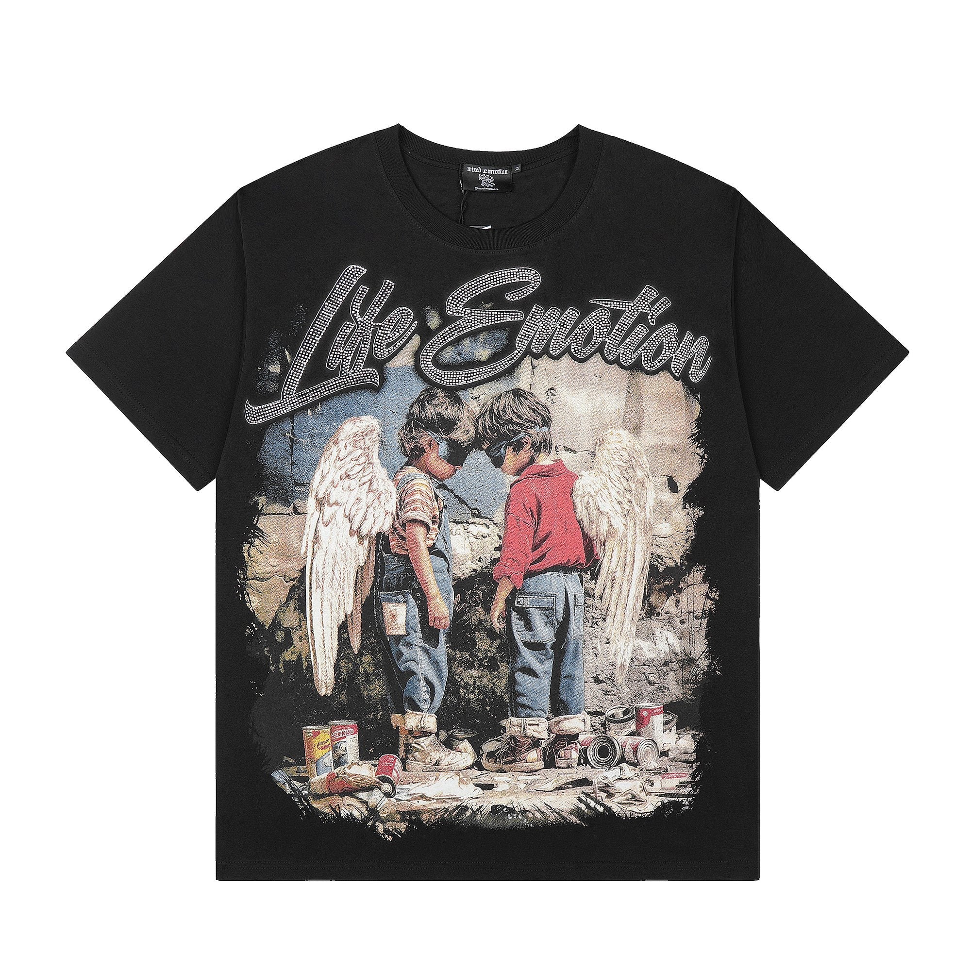 MIXED EMOTION Angel Graphic Short-Sleeve T-Shirt — hero
