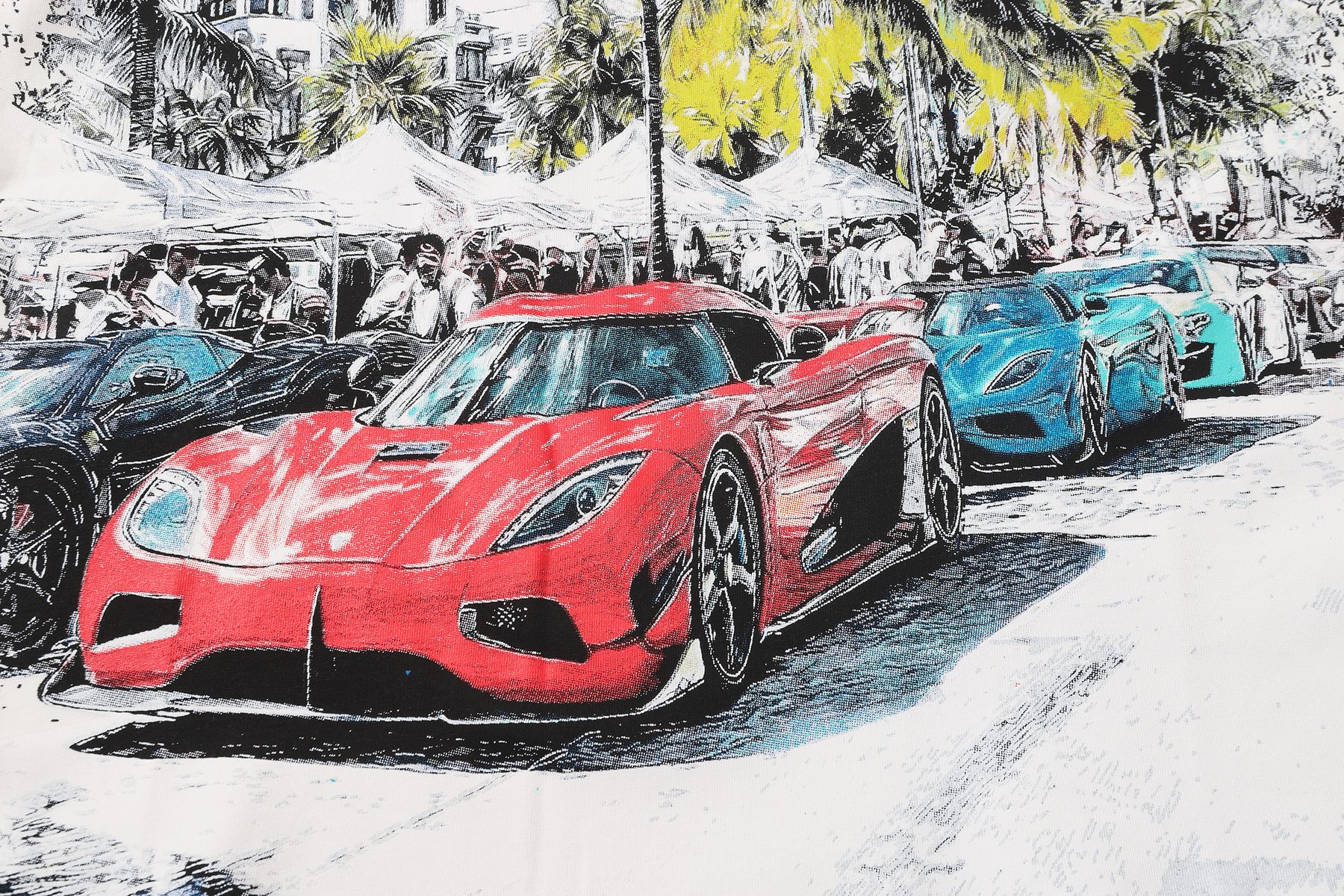 Godspeed Car and Key Graphic T-Shirt — detail