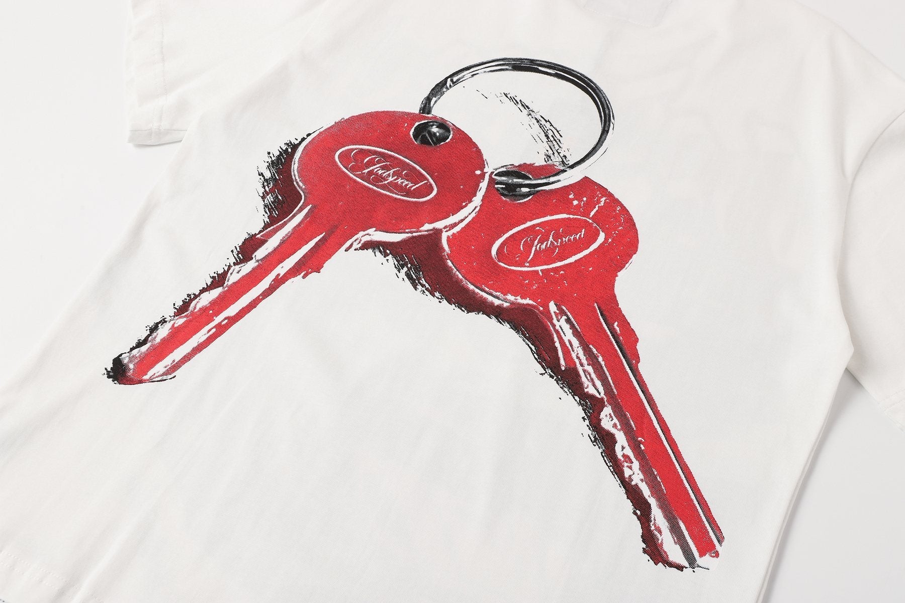 Godspeed Car and Key Graphic T-Shirt — detail