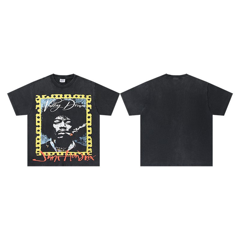 VALE USA Valley Dreams Hendrix Graphic T-Shirt — front