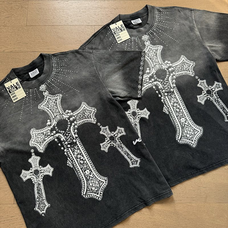 VALE USA Cross Graphic Short-Sleeve T-Shirt — context