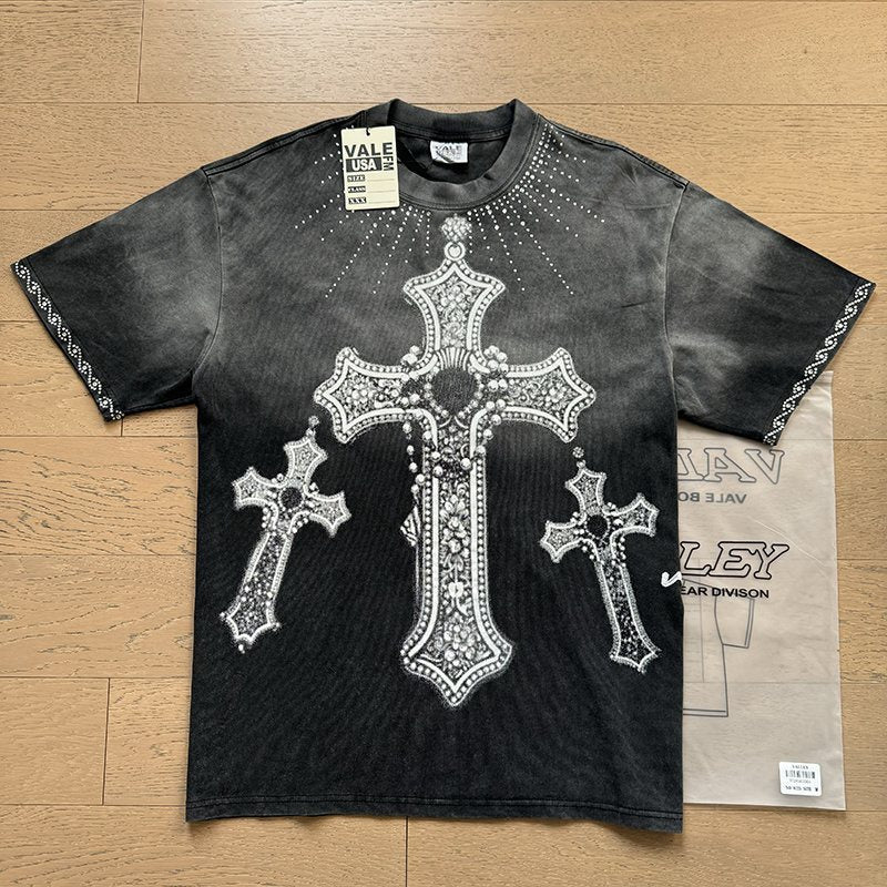 VALE USA Cross Graphic Short-Sleeve T-Shirt — context