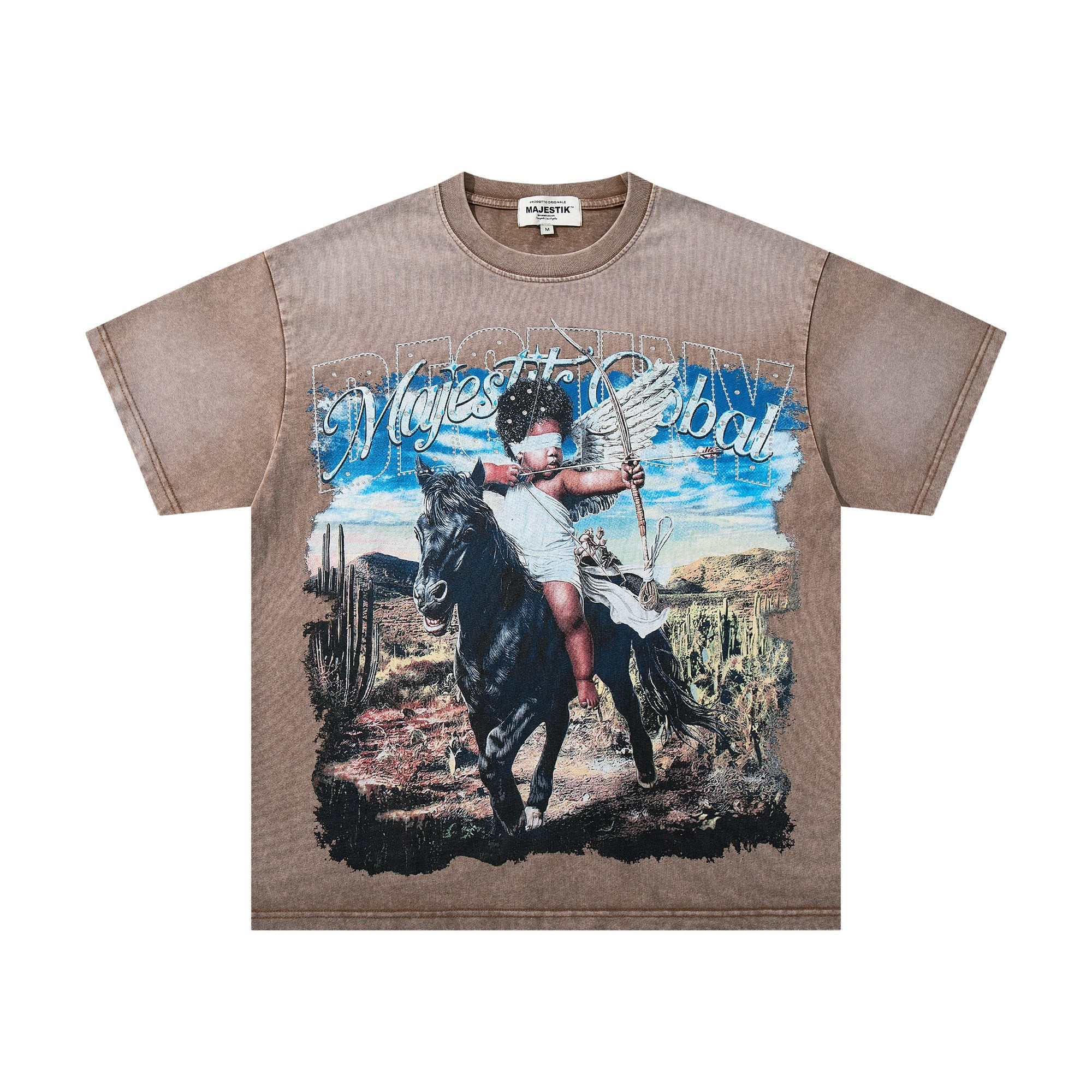 MAJESTIK Western Horse Graphic T-Shirt — hero