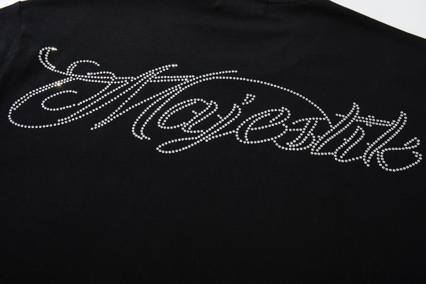 MAJESTIK Blue-Green Front & Script Back Graphic T-Shirt — detail